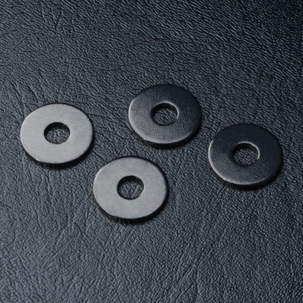 Radmitnehmer Distanzscheibe Alu 1.0mm schwarz (4 Stück)