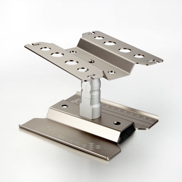 Auto Montagestand hoch 1/10 drehbar titan eloxiert