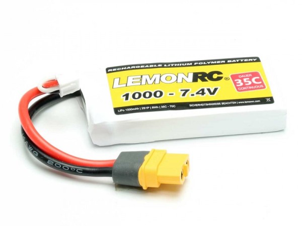 LiPo Akku LemonRC 1300 - 7.4V (35C)