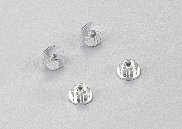 Radmuttern Aluminium Silber (4 Stk)