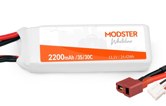 LiPo Battery 3S 11,1V 2200 mAh 30C (T-Plug) WhiteLine