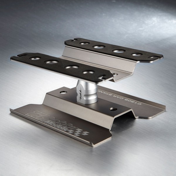 Auto Montagestand 1/10 drehbar titan eloxiert