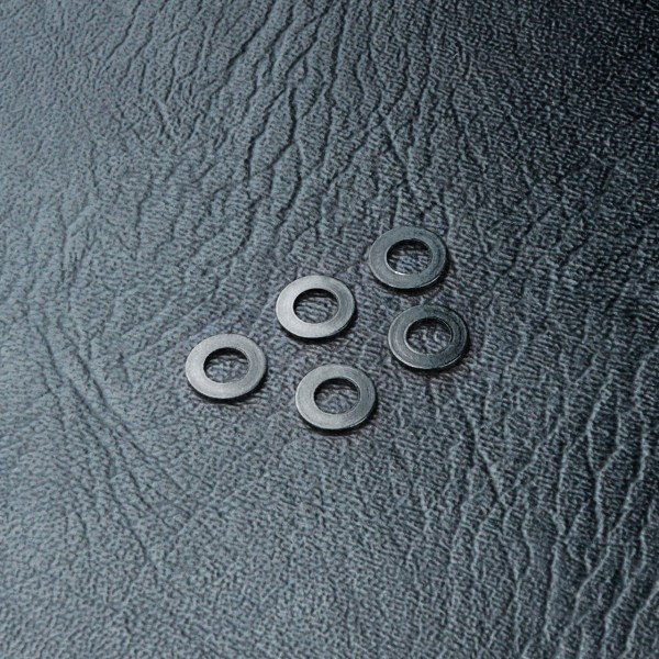 Beilagscheibe Alu 3x5.5x0.5mm schwarz (5 Stück)