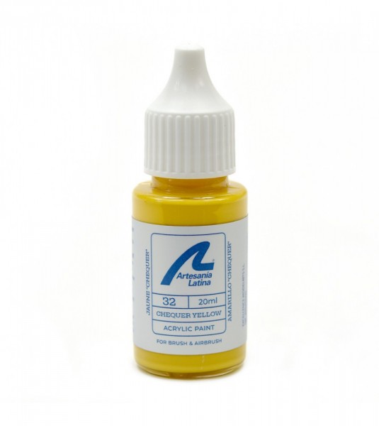 Water-based paint 20 ml - Chequer yellow