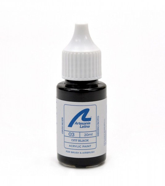 Water-based paint 20 ml - Off black