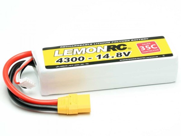 LiPo Akku LemonRC 4300 - 14.8V (35C)