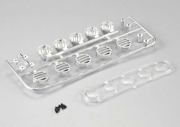 Suchscheinwerfer in Reihe montiert Chrome Abdeckung