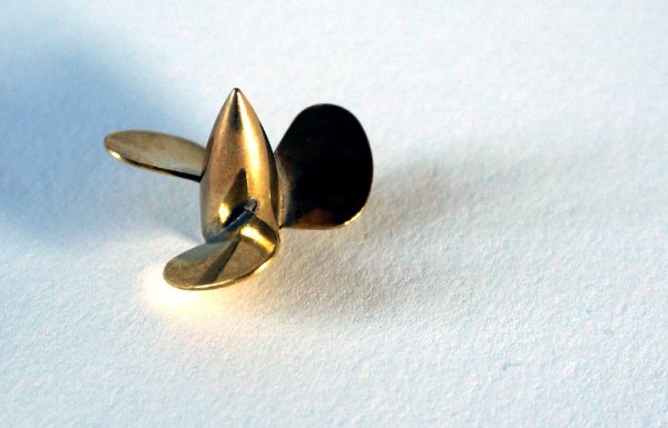 Brass Propeller D Type 3BL 25mm M2
