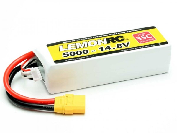 LiPo Akku LemonRC 5000 - 14.8V (35C)