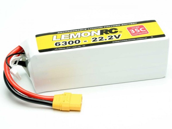 LiPo Akku LemonRC 6300 - 22.2V (35C)