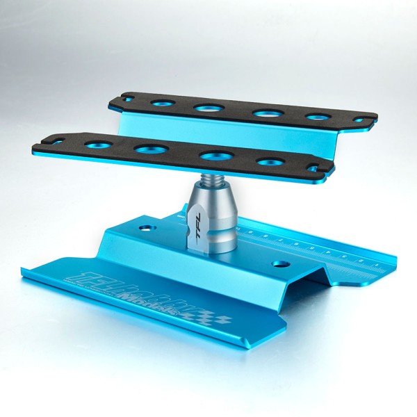 Auto Montagestand 1/10 drehbar blau eloxiert