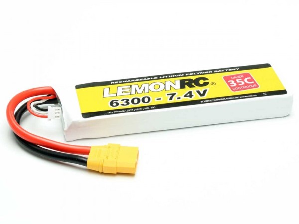 LiPo Akku LemonRC 6300 - 7.4V (35C)