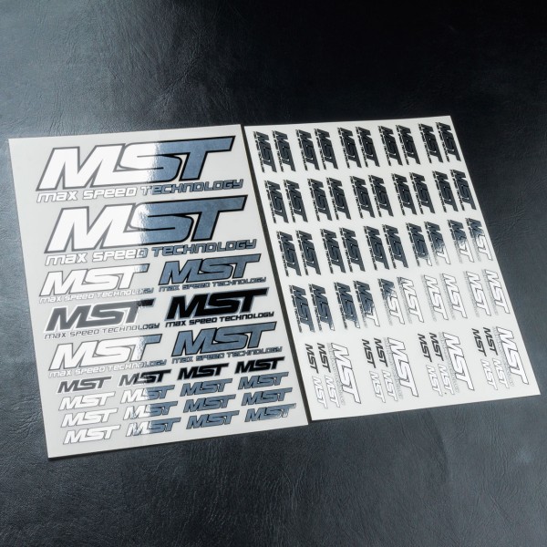 MST Aufkleber silber