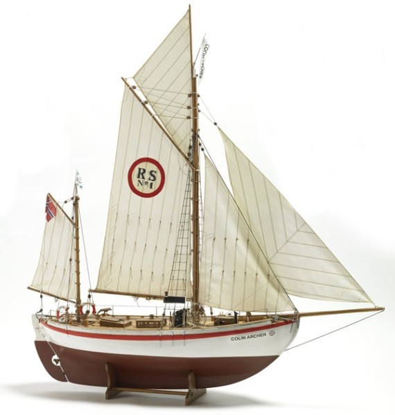 Norwegian salvage cutter Colin Archer RS1 RC Model Kit 1:15 wood