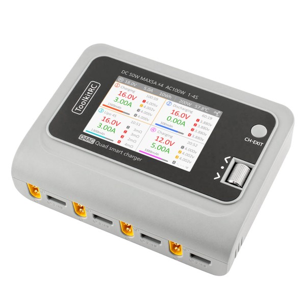 AC/DC Charger Q4AC LiPo 1-4S 5A 4 Channel