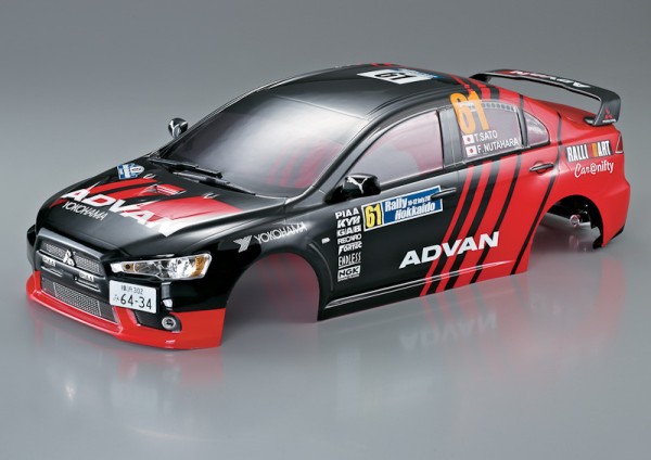 Mitsubishi Lancer Evo X Rally-Racing 190mm lackiert