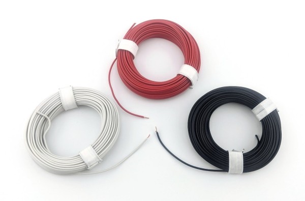 24-strand wire, 0.01 mm, 10 m, WHITE