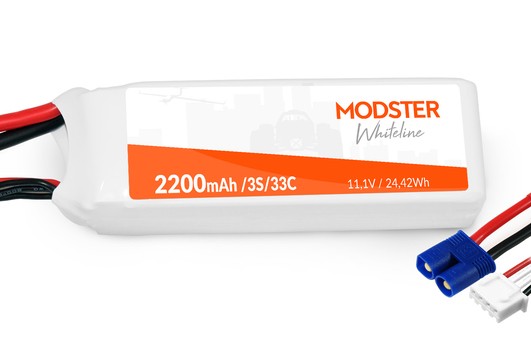LiPo Battery 3S 11,1V 2200 mAh 30C (EC3) WhiteLine