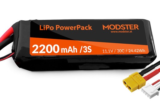 LiPo Battery 3S 11,1V 2200 mAh 30C (XT60) PowerPack