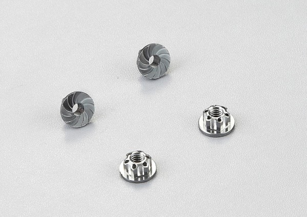 Radmuttern Aluminium Grau (4 Stk)