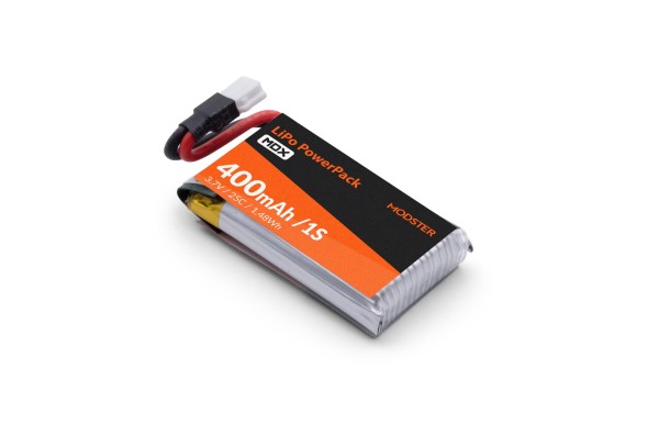 Lipo-Akku 1S 3,7V 400mAh für MDX-PRO-Reihe BF 109, FW190 Foc