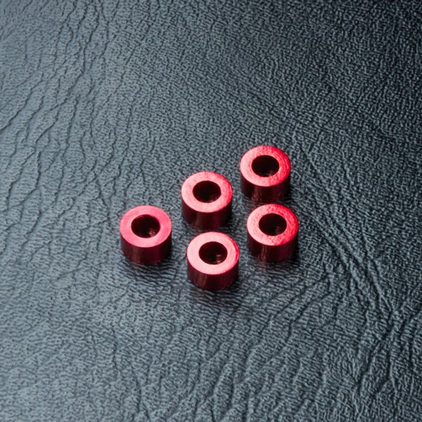 Beilagscheibe Alu 3x5.5x3.0mm rot (5 Stück)