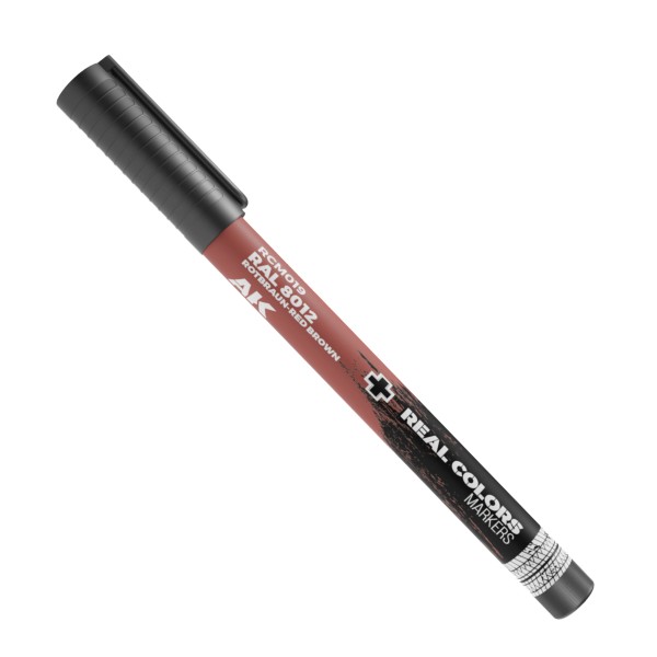 Acrylic touch-up pen - red brown RAL 8012