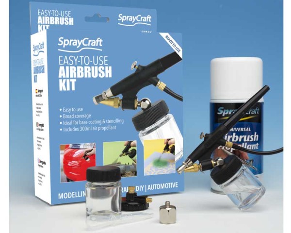 Easy-to-Use SP15K Airbrush Starter Kit with Compressed-Air Can